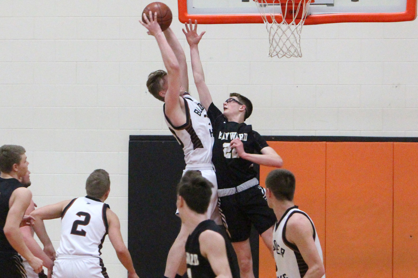 Hayward at Bloomer boys basketball 3-1-19